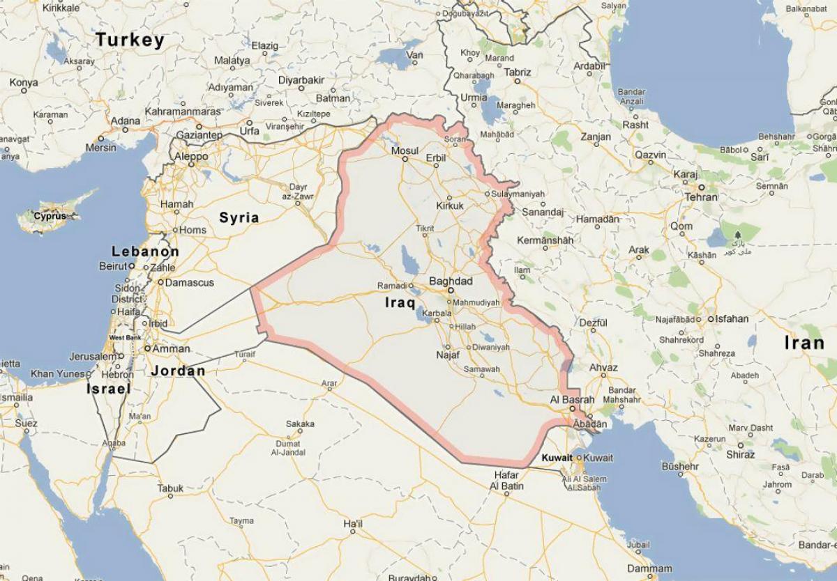 Mapa de l'Iraq