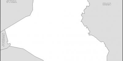 Mapa de l'Iraq en blanc