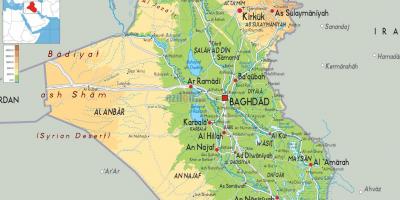 Mapa de l'Iraq geografia