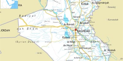 Mapa de l'Iraq riu