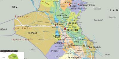 L'Iraq ciutats mapa